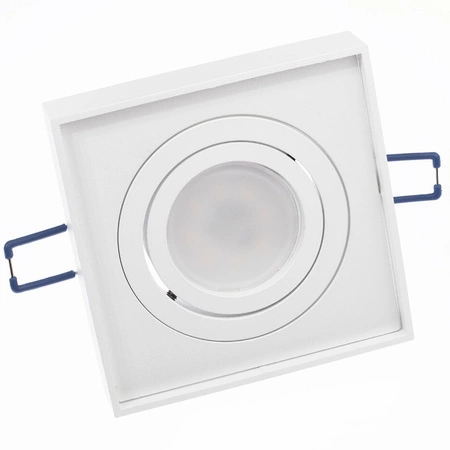 Einbaustrahler GU10, Einbauspot HALOGEN 20mm Quadrat Tube beweglich Weiß MIDI LUMILED