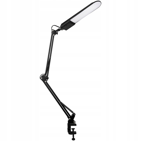 LED Zeichnung Schreibtischlampe 7W 480lm 4500K 120° Schwarz mit Halterung