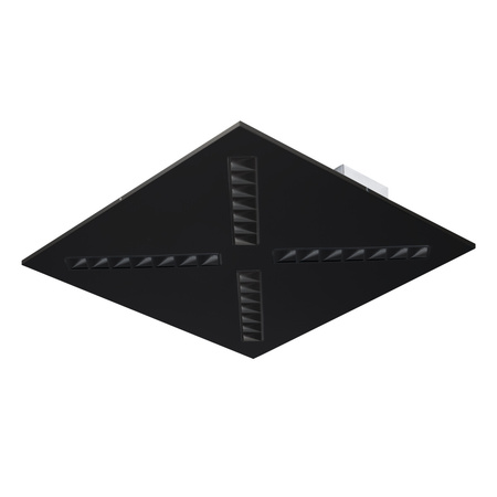 LED-Panel-Deckenleuchte 21.5W 60x60cm 2800lm 3500K Warm 80° Bündig montiert Schwarz Kanlux