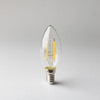 LED-Lampe Kerze B35 E14 2W 240lm 2700K warmweiß FILAMENT Ecolight