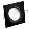 Einbaustrahler GU10, MR16 Einbauspot HALOGEN Quadrat beweglich Schwarz Blech PICTOR LUMILED