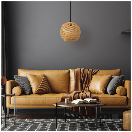 Bambus E27 Boho Bitavia Dekorative Hängelampe Kobi