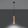 LINO 1 GU10 skandinavische hängende Deckenleuchte aus Holz SOLLUX