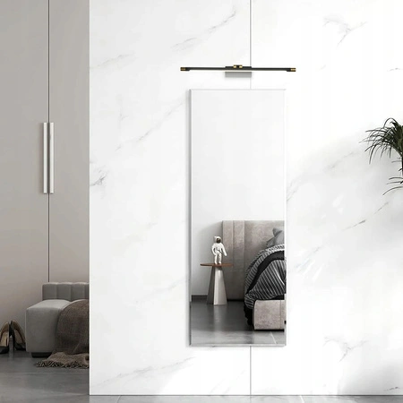 LED Wandleuchte über Spiegel 12W 1440lm 4000K 160° Schwarz Gold 56cm Lappa Masterled