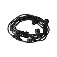 Outdoor Garden Garland Lichterkette GRL 5xE27 IP44 6m Schwarz Kanlux