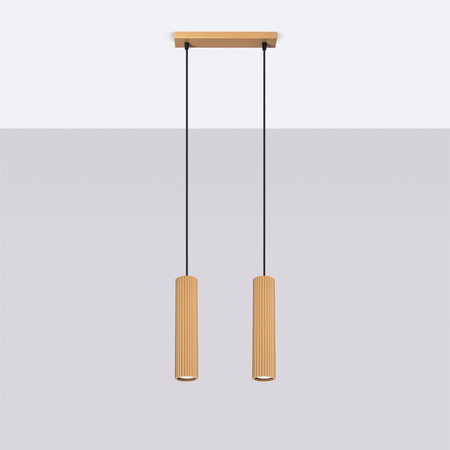 Decke Hängelampe Tuba Spot 2x GU10 Gold Carbon Deep Space SL.1555 Sollux