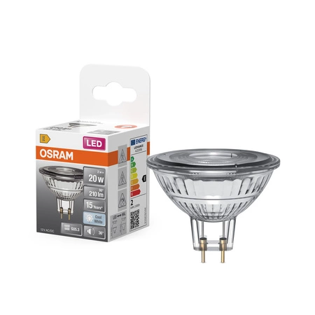 LED-Lampe PAR16 Reflektor GU10 3.1W = 32W 350lm 6500K Kalt 120° STAR CLASSIC Osram