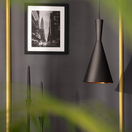 Masterled E27 Schwarz Gold Pinio Hängeleuchte