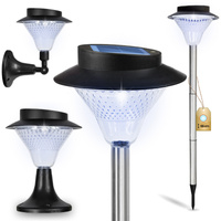 LED Solar Garten Lampe angetriebener Pfosten Ornamental IP44 Laterne 3in1