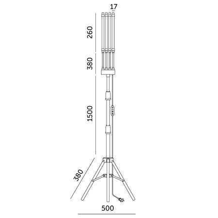 LED-Stehleuchte Vitaro 30W Kobi Plant Lamp