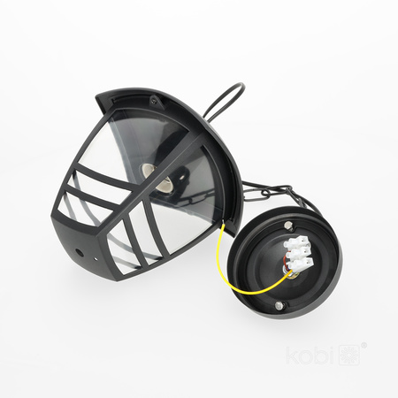 Außen Garten Pendelleuchte E27 Schwarz IP54 Tevio Kobi