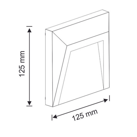 HOLDEN LED GARTENTREPPENLAMPE 1,5W Neutralgrau GOLDLUX (Polux)