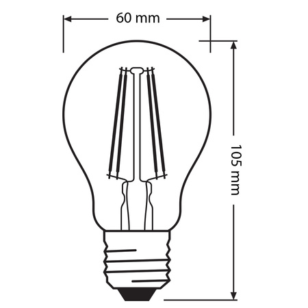 LED-Glühlampe A60 E27 7W 2700K/4000K 806lm OSRAM STAR A und R