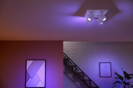 Philips HUE Weiß und Farbe Ambiance Lampe Argenta 4x4.2W Bluetooth Zigbee