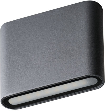 Außenleuchte LED-WANDLAMPE GARTO Graphit 8W 300lm 840 Neutral IP54 Kanlux