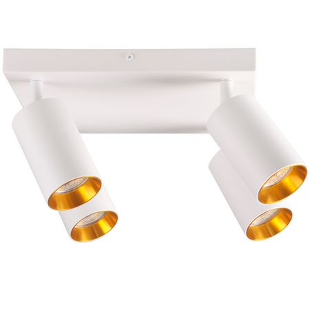 LED-Deckenleuchte Wand- und Deckenleuchte 4 xGU10 MARIBEL Weiß GOLDLUX (Polux)