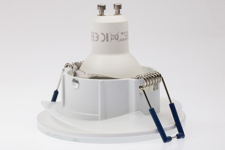 Einbaustrahler GU10 +E892Einbauspot HALOGEN IP44 Runde Weiß AQUA LUMILED