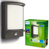 SAMONDRA 3.8W Bewegungssensor 2700K warm IP44 Anthrazit PHILIPS LED Garten Wandlampe
