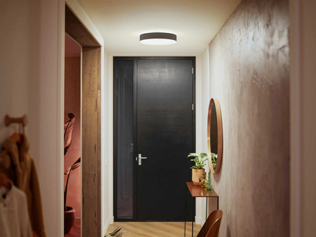 LED Decke Plafond Enrave Schwarz 19.2W 38cm CCT PHILIPS HUE Bluetooth + Dimmschalter