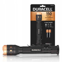 Aluminium-LED-Taschenlampe taktische Handbatterie 2 x AAA 150lm 3 Modi DURACELL