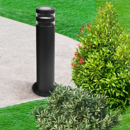 E27 Schwarz IP54 Rino Sanico Goldlux Standing Post Gartenlampe