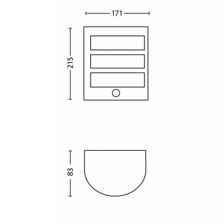 Gartenleuchte LED Wandleuchte PYTHON IR myGarden 6W 2700K IP44 mit Bewegungs- und Dämmerungssensor Silber PHILIPS