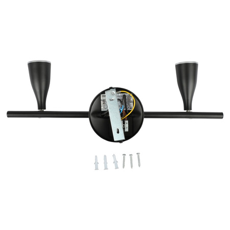 LED-Kronleuchter-Deckenleuchte 9W 3000K Doppelschwarz VT-810 V-TAC