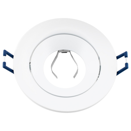 Halogen-Unterputz-Deckenleuchte rund beweglich weiß GU10