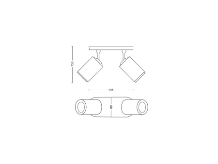 Philips HUE Weiß und Farbe Ambiance Fugato Lampe 2x4.2W Bluetooth Zigbee