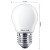 LED-Lampe E27 P45 4.3W = 40W 470lm 2700K Warm PHILIPS