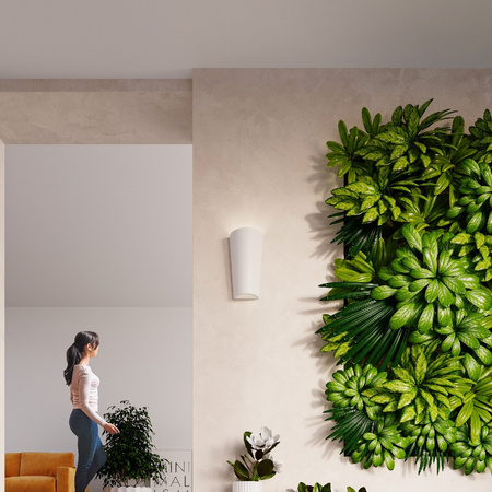 LED LANA E27 Wandleuchte Keramik weiß SOLLUX