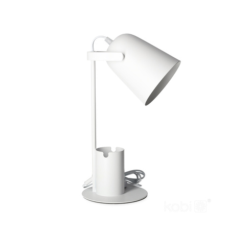 Bewegliche Schulnachttisch-Schreibtischlampe E27 Weiß