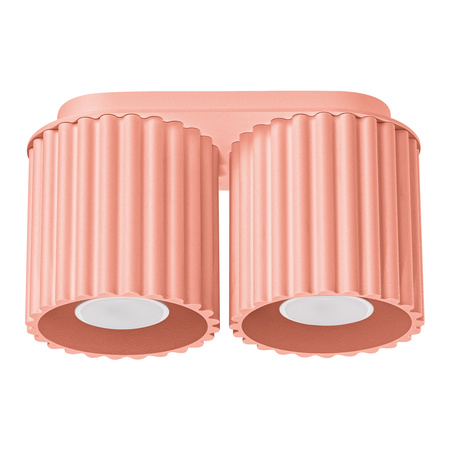 Anbauleuchte 2x GU10 Aluminium Pfirsich Aura Deep Space SL.1825 Sollux