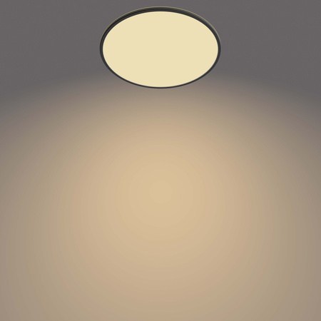 Aufbau LED Deckenleuchten SUPERSLIM 36W 2700K 55cm Dimmbar Schwarz PHILIPS