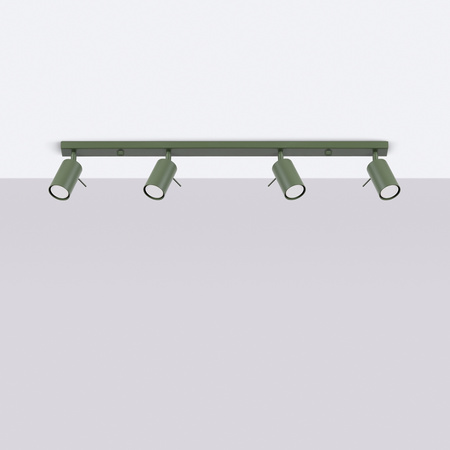Tuba Spot Reflektor Deckenleuchte 4x GU10 Olive Ring Bittersweet Shimmer SL.1504 Sollux