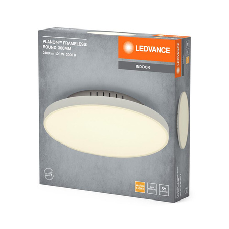 LED Plafond Deckenleuchte 19W 1750lm 3000K Warm Surface montiert Weiß 30cm Planon™ Ledvance