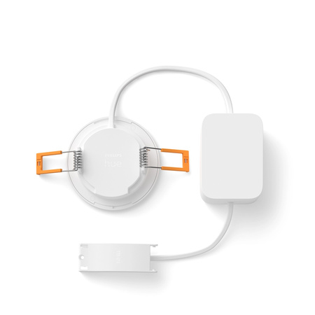 3x LED-Panel Einbau 8.3W 1000lm IP44 Weiß und Farbe Ambiance RGB + TW Weiß Smart SMART Zigbee Bluetooth Slim Downlights Philips HUE