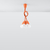 DIEGO LED Pendel-Deckenleuchte 5xE27 Orange Ausleger SOLLUX