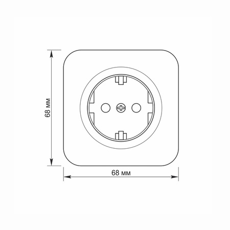 Elektrische Wandsteckdose Einfach 16A Aufputz Weiß BINERA VIDEX