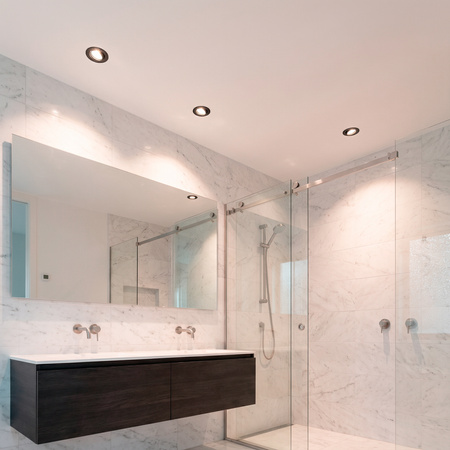 Einbaustrahler GU10, MR16 Einbauspot HALOGEN Runde beweglich Schwarz Blech AURELI LUMILED