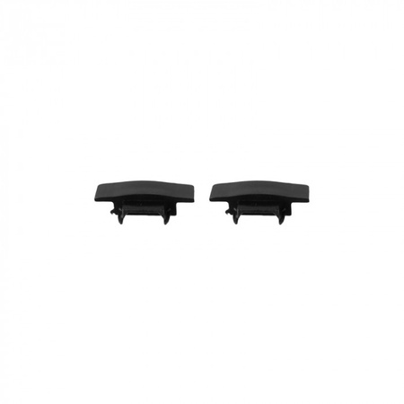 Aluminium Unterputz-LED-Profil Schwarz 1m mit mattiertem Diffusor für LED-Streifen + Kappen Ecolight P-Serie