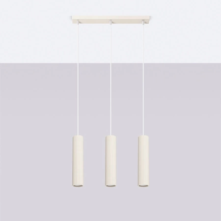 Hängelampe Tuba Spot 3x GU10 Beige Carbon Deep Space SL.1594 Sollux