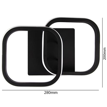 LED Kronleuchter Deckenleuchte 16W NEBULA GEMINI Schwarz