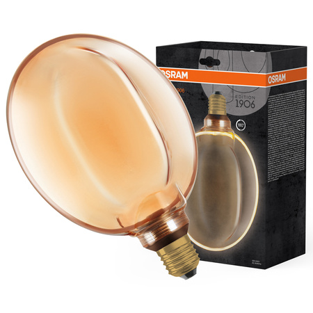 LED Dekorative Glühbirne G183 Sphere E27 4W = 22W 220lm 1800K Warm 330° Filament Dimmbar Vintage 1906 Osram