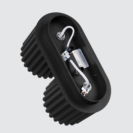 Aufputzmontage 2x GU10 Aluminium Schwarz Aura Deep Space SL.1785 Sollux