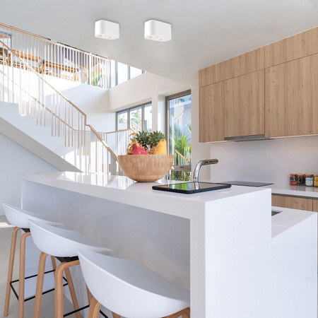 Deckenleuchte Aufbauleuchte Leuchte GU10 Weiß Minimalistisch Kobalt Rabalux