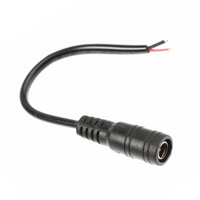 Gleichstromsteckdose 2,5/5,5 mm MONTAGE MIT 15 cm KABEL