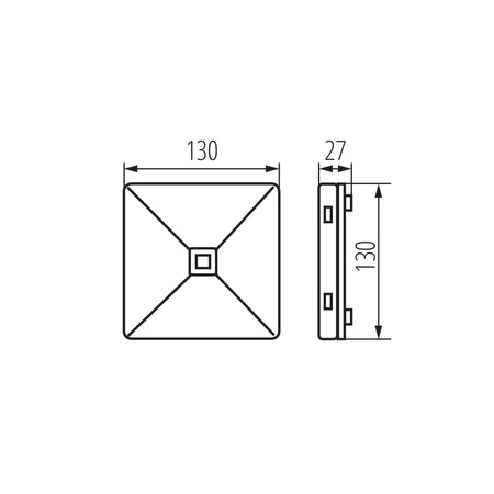 LED-Notfall-Schilderlampe 4,5W = 6,7W 615lm 5000K kalt oberflächenmontiert weiß ONTEC Kanlux