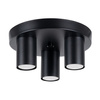 Tuba Spot Decke Plafond Lampe 3x GU10 Schwarz Lagos Ocean Grün SL.1466 Sollux