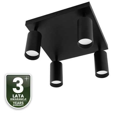 Deckenleuchte Plafond SPOT TUBA Reflektor Halogen Leuchte 4x GU10 TABULA LUMILED